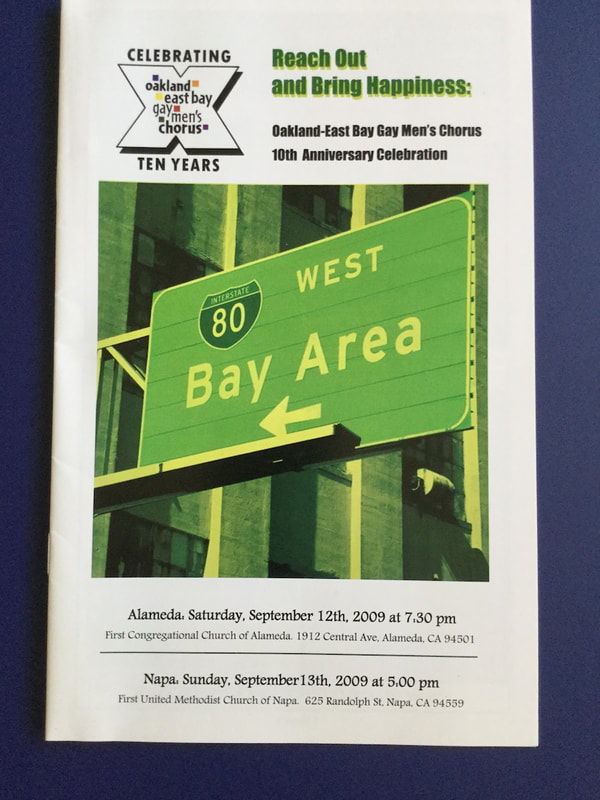 Oakland/East Bay Gay Men's Chorus 10th Anniversary program