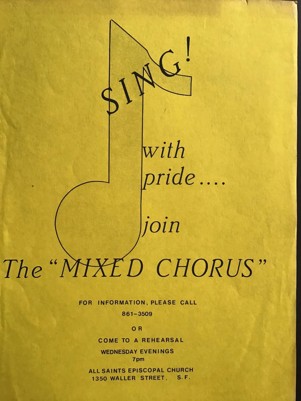 Mixed Chorus recruitment flyer