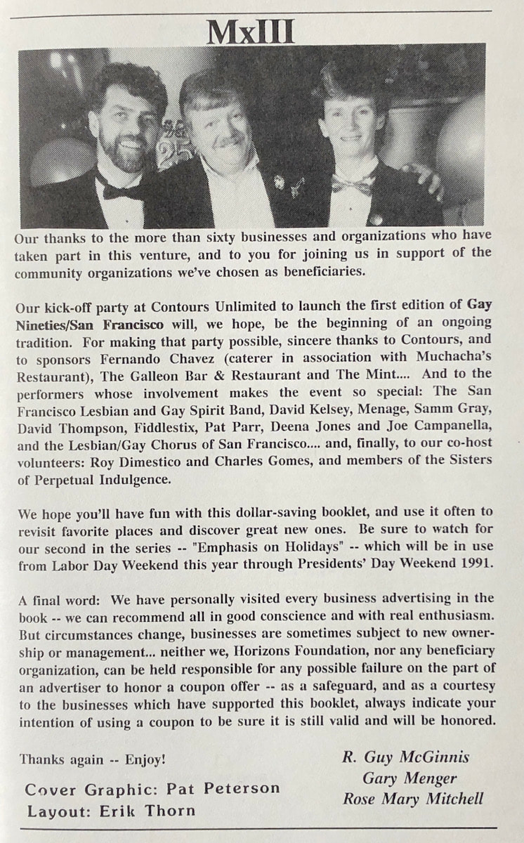 MxIII - Gay Nineties booklet page